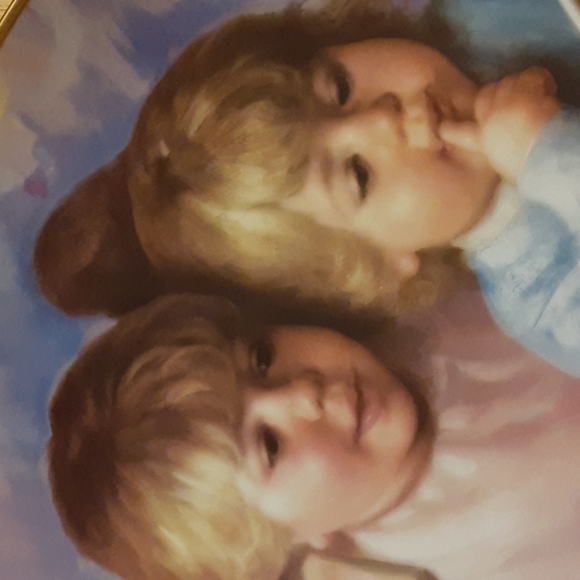 Vintage Artaffects Ltd Ed Heavenly Light Cert MaGo Heavenly Angels Plate NWOT - Picture 2 of 8